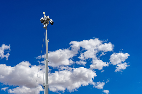 Rapidly deployed mobile surveillance trailer securing a Greater Philadelphia property