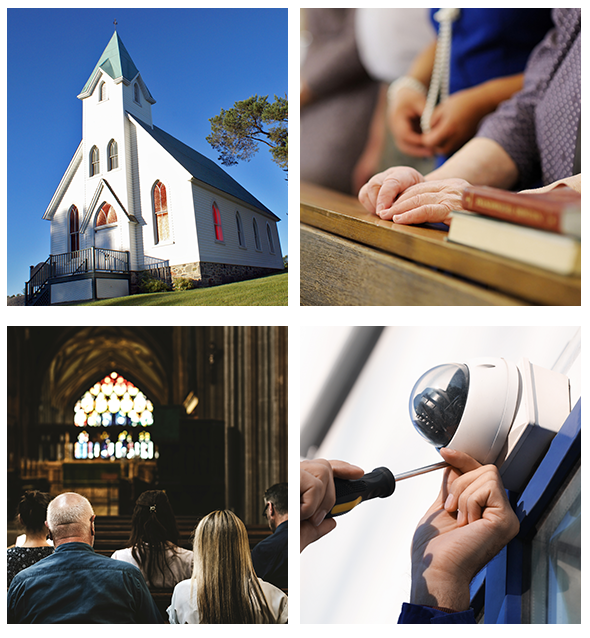 House of worship security services including cameras, access control, and monitoring in Philadelphia