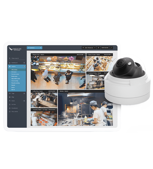 Commercial video surveillance camera system installed at a Greater Philadelphia business by Girsh Alarm