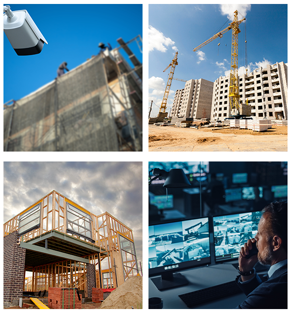 Construction site security services including cameras, lighting, and monitoring in Philadelphia