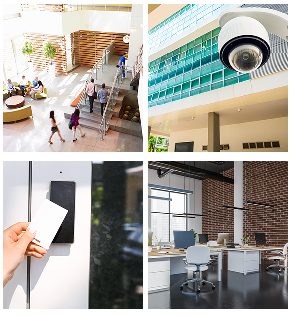 Office security services including access control, cameras, and alarm monitoring in Philadelphia